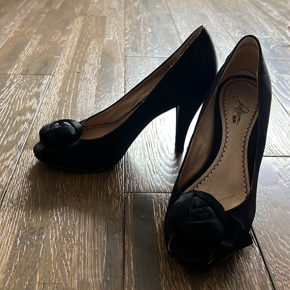 BP by Nordstrom Satin Peep Toe Heels. Size 5. - Picture 2 of 2